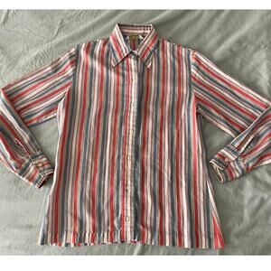 Vintage Levi's for Gals stripe button front long sleeve shirt